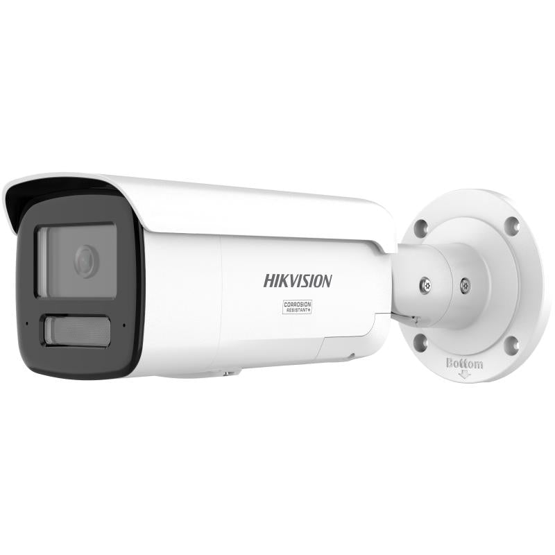 Hikvision DS-2CD2T87G3-LIS2UY/SL kamerë sigurie IP 8MP 4K ColorVu 3.0 me HikAI-ISP, Smart Hybrid Light 60m, audio dykahëshe, alarm aktiv, PoE, WDR 130dB, IP67 dhe NEMA 4X. 