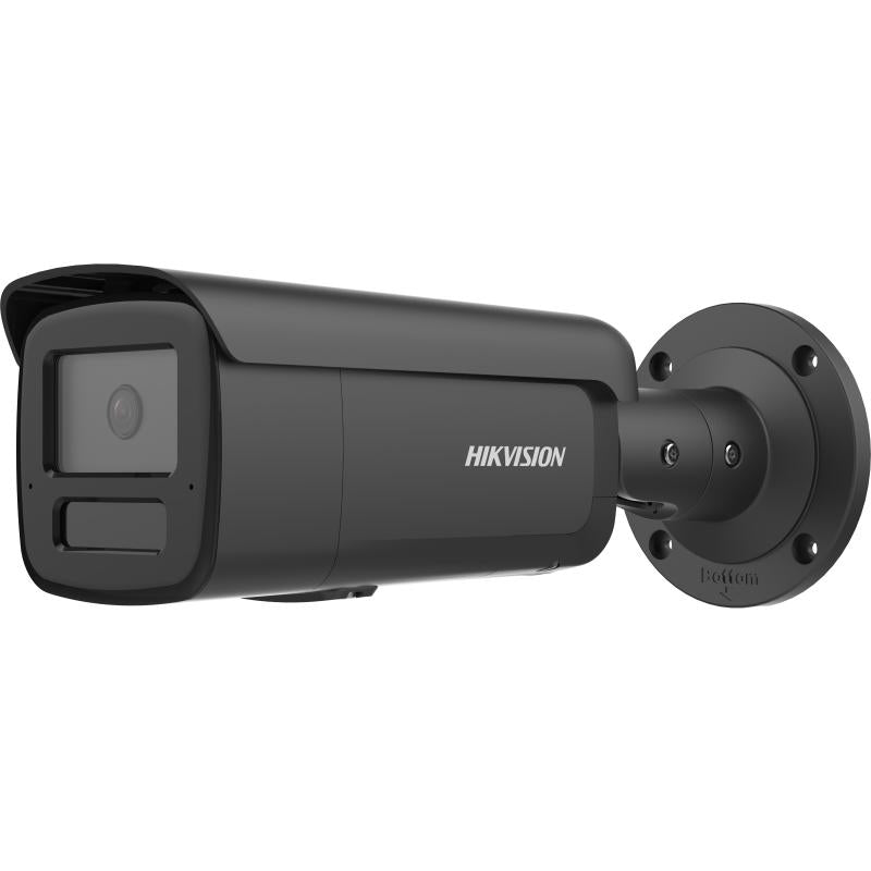 Hikvision DS-2CD2T86G2H-IS2U/SL kamerë sigurie IP 8MP 4K AcuSense me alarm aktiv, audio dykahëshe, 2 mikrofona, IR deri 60m, PoE, WDR 120dB, MicroSD 512GB dhe IP67. 