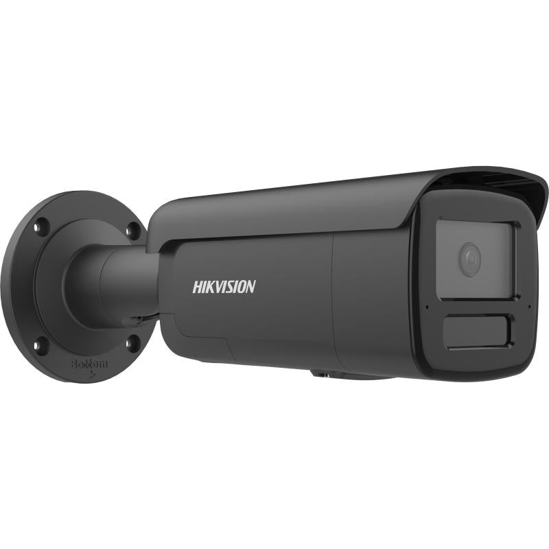 Hikvision DS-2CD2T86G2H-IS2U/SL kamerë sigurie IP 8MP 4K AcuSense me alarm aktiv, audio dykahëshe, 2 mikrofona, IR deri 60m, PoE, WDR 120dB, MicroSD 512GB dhe IP67. 