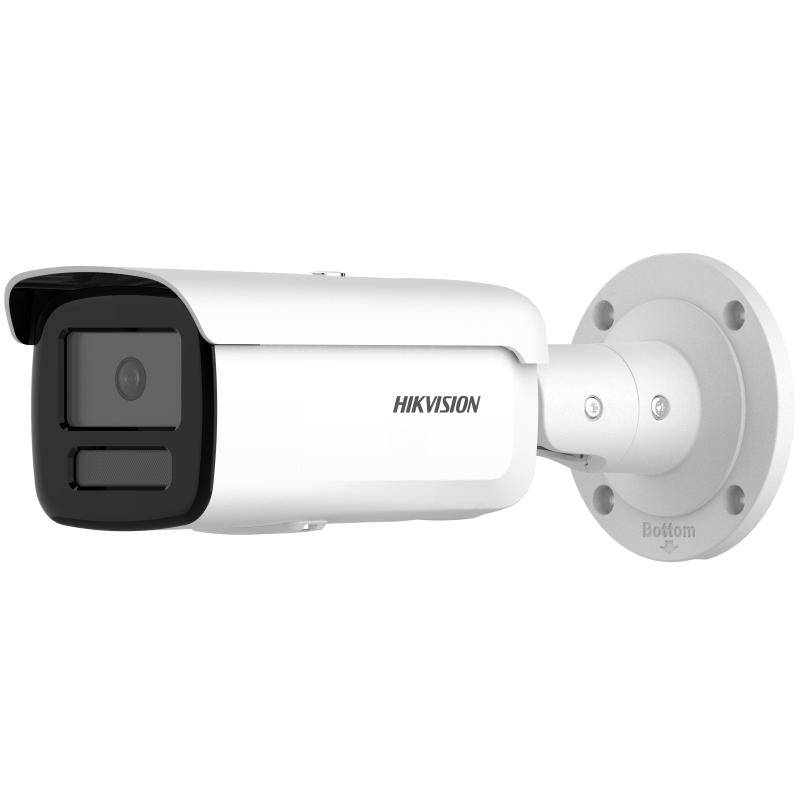 Hikvision DS-2CD2T86G2H-4I kamerë sigurie IP 8MP 4K AcuSense DarkFighter me sensor 1/1.8, F1.0, IR deri 80m, PoE, WDR 120dB, MicroSD 512GB dhe IP67.