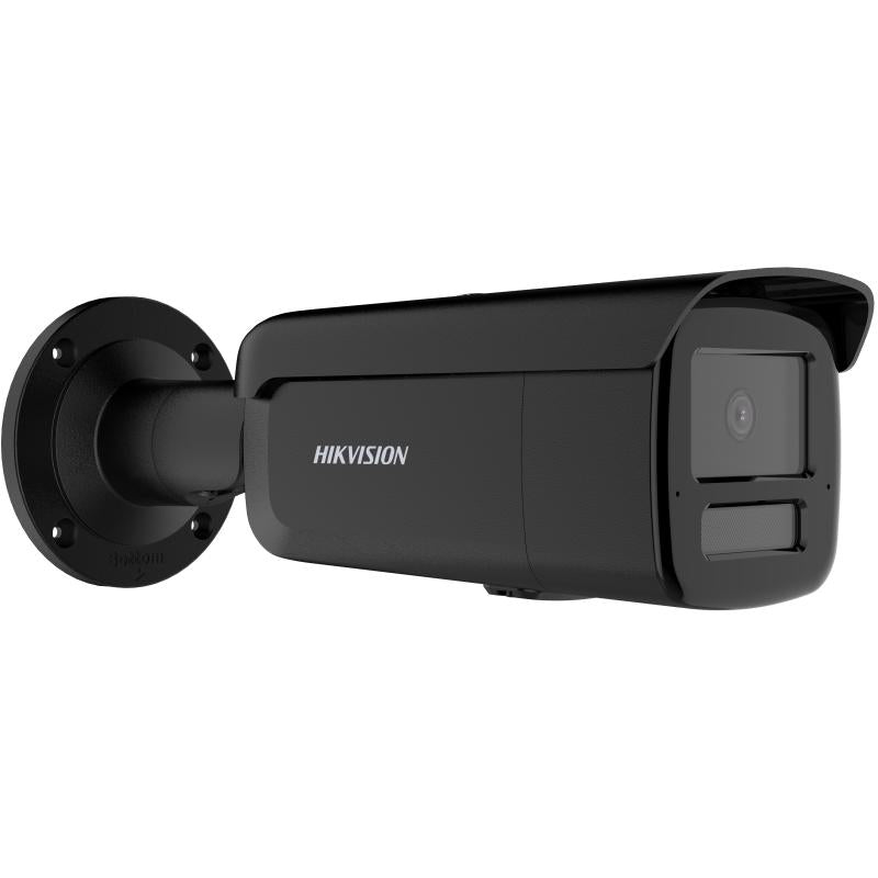 Hikvision DS-2CD2T63G2-4LI2U kamerë sigurie IP 6MP AcuSense me Smart Hybrid Light deri 80m, PoE, mikrofon të dyfishtë, WDR 120dB, IP67, IK10 dhe MicroSD 512GB. 