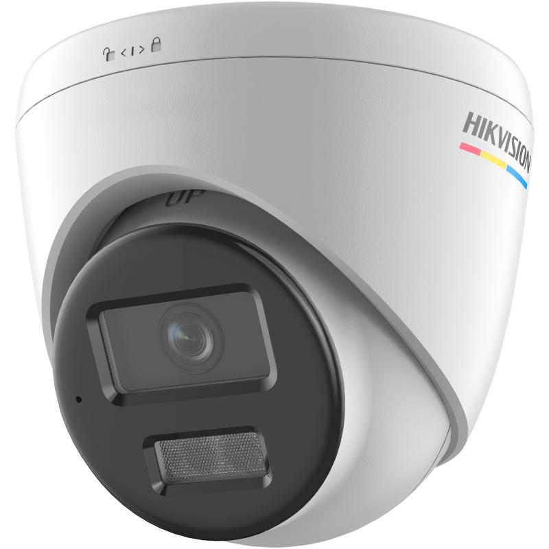 Hikvision DS-2CD1367G2H-LIU kamerë sigurie Turret IP 6MP ColorVu me Smart Hybrid Light 30m, PoE, mikrofon, zbulim personash dhe automjetesh, H.265+, WDR 120dB dhe IP67.