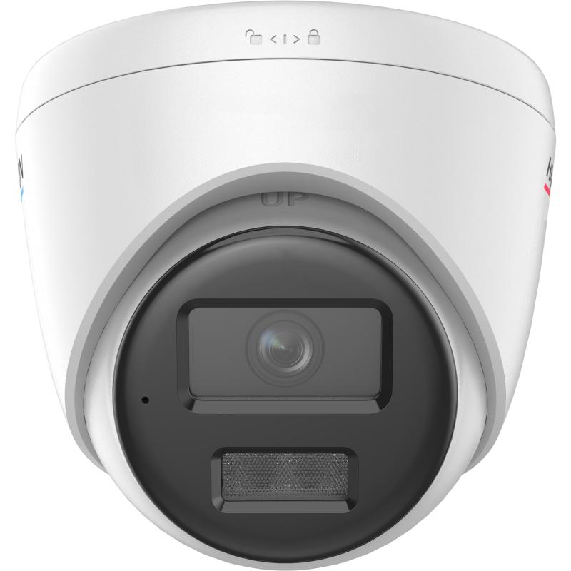 Hikvision DS-2CD1367G2H-LIU kamerë sigurie Turret IP 6MP ColorVu me Smart Hybrid Light 30m, PoE, mikrofon, zbulim personash dhe automjetesh, H.265+, WDR 120dB dhe IP67.