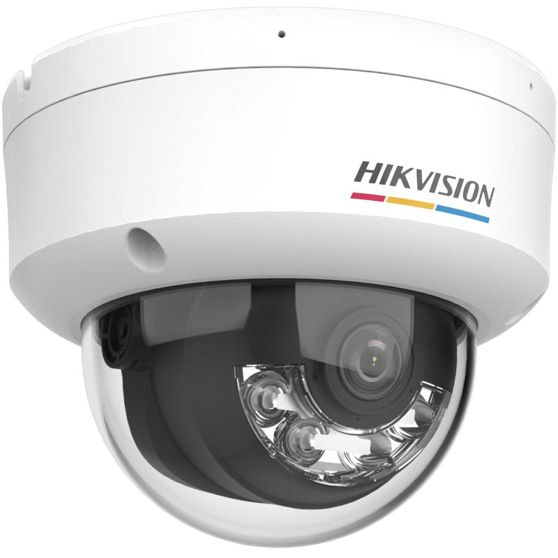 Hikvision DS-2CD1167G2H-LIU kamerë sigurie Dome IP 6MP ColorVu me Smart Hybrid Light 30m, PoE, mikrofon, zbulim personash dhe automjetesh, IP67 dhe IK08.