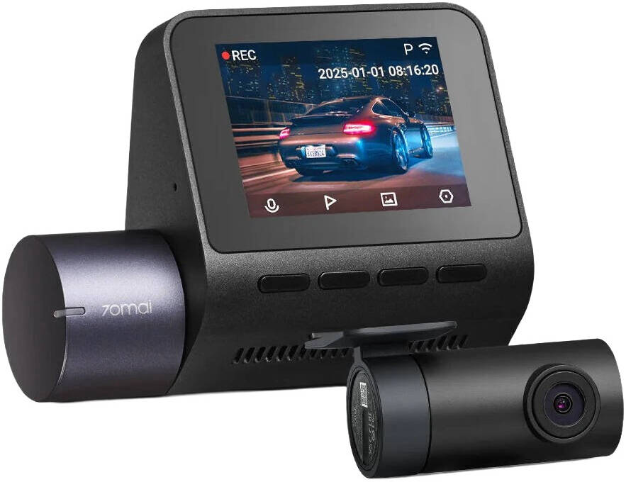 70mai A410 kamerë makine Dash Cam 2K 2560×1440p me HDR, GPS të integruar, ekran 2 inç, kontroll nga aplikacioni, regjistrim me dy kanale dhe MicroSD deri në 256GB.