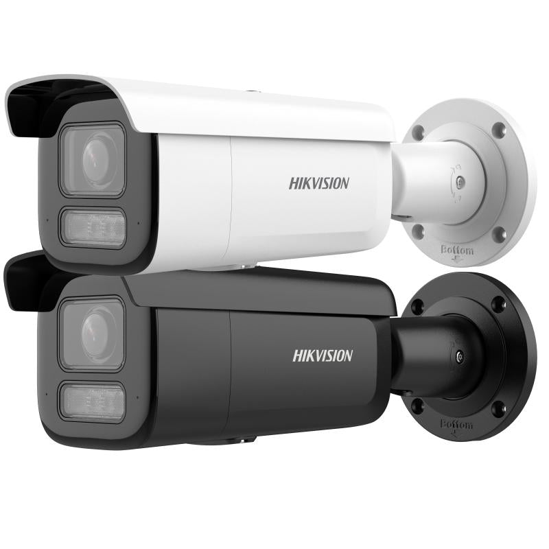 Hikvision DS-2CD2683G2-LIZS2U kamerë sigurie IP 8MP 4K AcuSense me lente motorike 2.8–12mm, Smart Hybrid Light 60m, mikrofon të dyfishtë, PoE, IP67 dhe IK10. 
