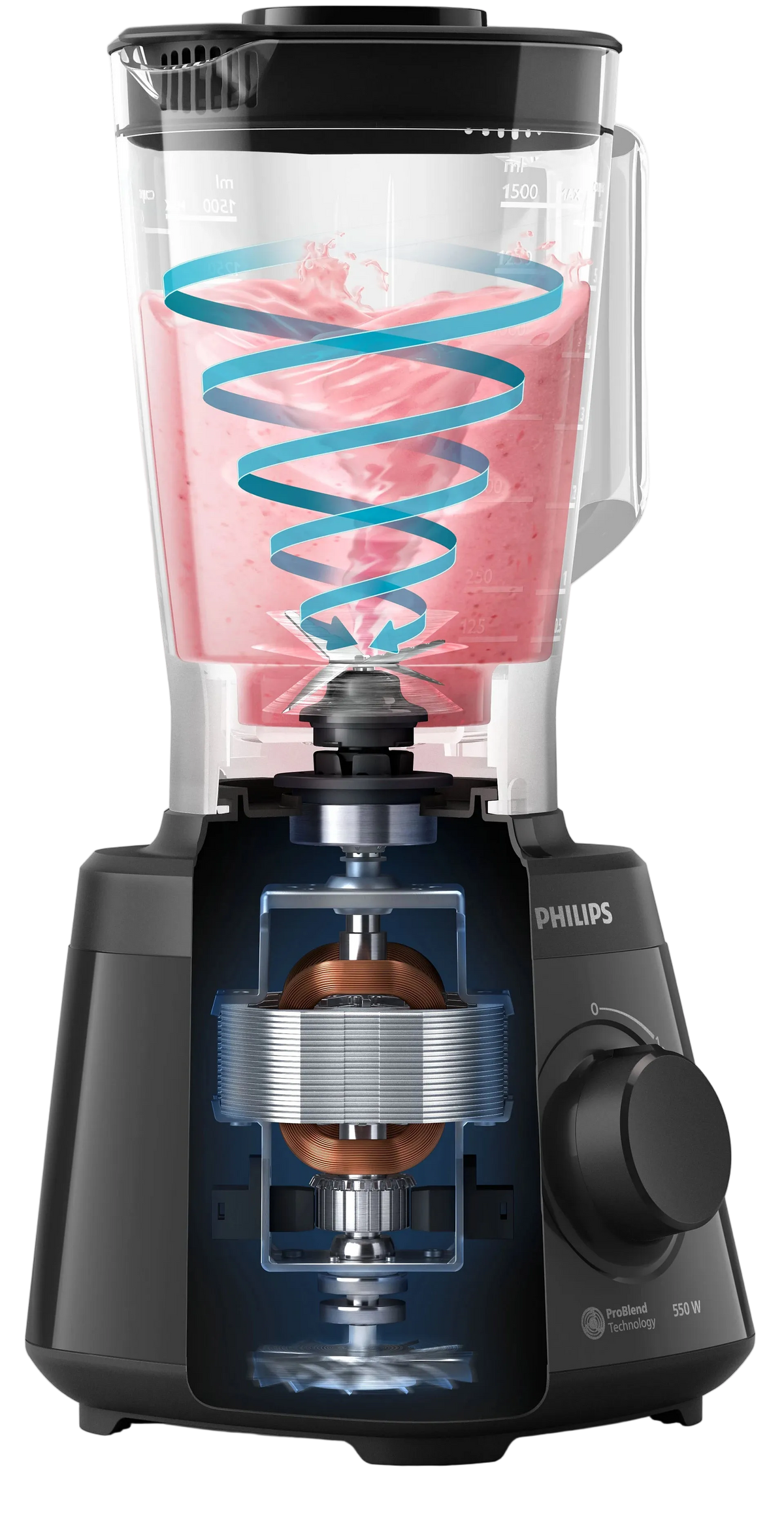 Blender Philips HR2141/90 550W 2L për smoothie, fruta, lëngje dhe përgatitjen e ushqimeve në kuzhinë