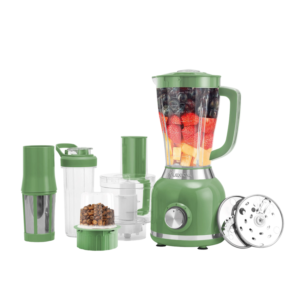 Blender profesional Lexical LBL-1550-7 7 në 1 multifunksional për smoothie, lëngje dhe përgatitjen e ushqimeve