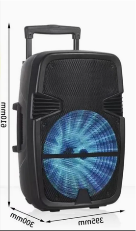 Boks me Bluetooth NDR A15 15 inch Karaoke me mikrofon për muzikë, festa dhe evente