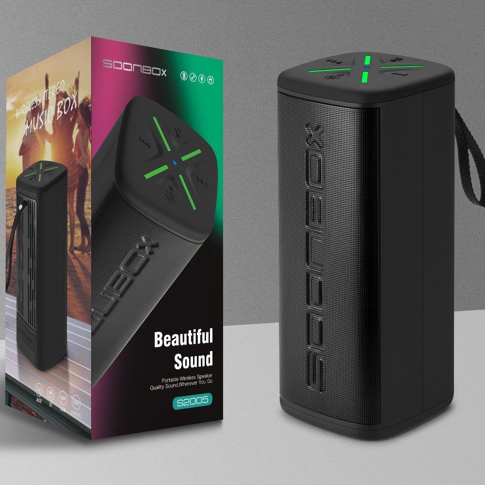 Boks me Bluetooth Soonbox S2005 40W IPX6 portativ për muzikë, festa dhe ambiente të jashtme