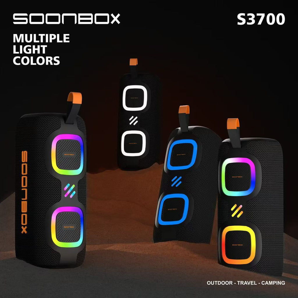Boks me Bluetooth Soonbox S3700 40W IPX6 portativ për muzikë, festa, udhëtime dhe ambiente të jashtme