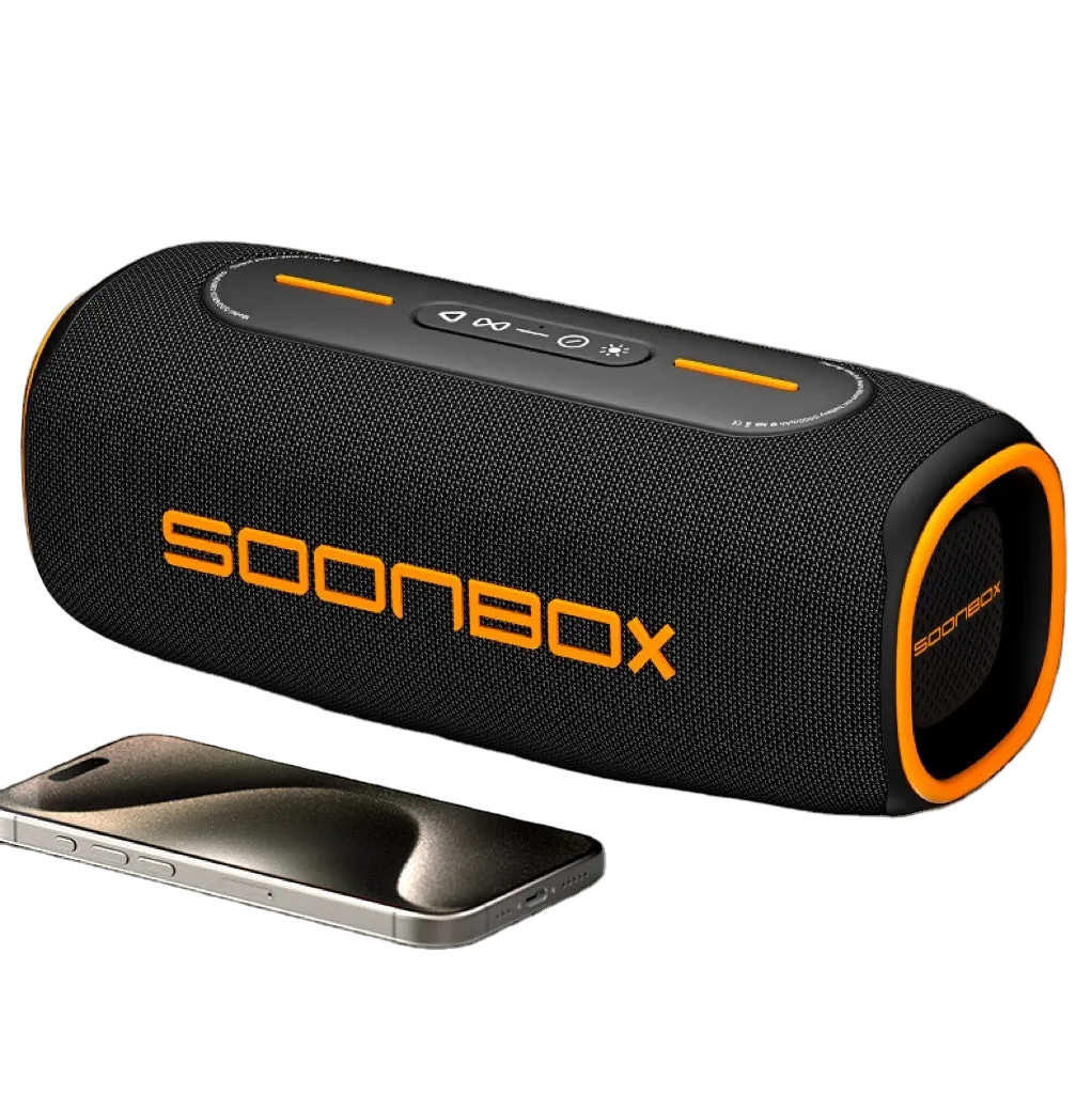 Boks me Bluetooth Soonbox S8600 Pro 60W IPX5 me ndriçim RGB për muzikë, festa dhe ambiente të jashtme