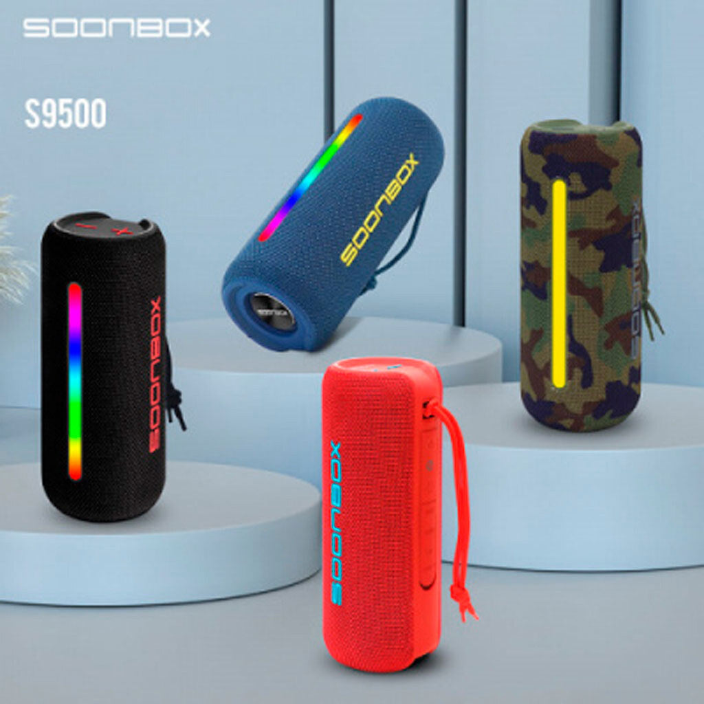 Boks me Bluetooth Soonbox S9500 20W IPX6 portativ për muzikë në shtëpi, udhëtime dhe ambiente të jashtme