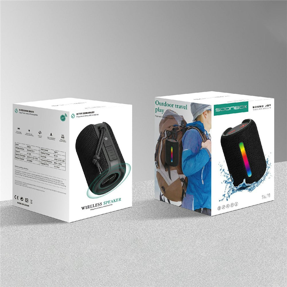 Boks me Bluetooth Soonbox S9600 10W TWS me ndriçim LED për muzikë në shtëpi dhe ambiente të jashtme