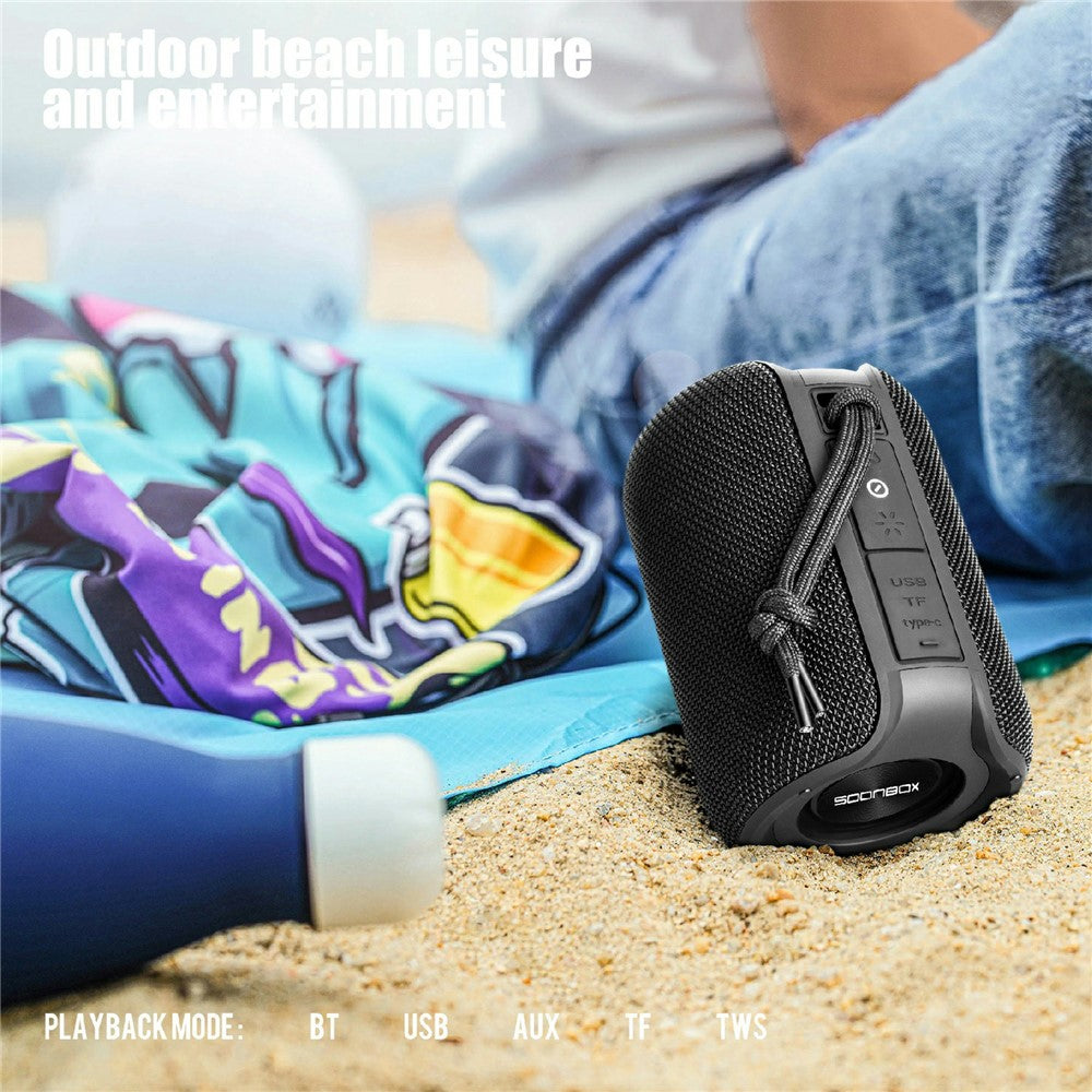 Boks me Bluetooth Soonbox S9600 10W TWS me ndriçim LED për muzikë në shtëpi dhe ambiente të jashtme