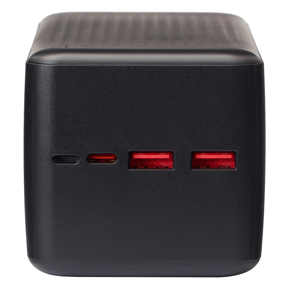 Borofone BJ80C Power Bank 50000mAh me karikim të shpejtë 22.5W, Power Delivery PD 20W, Quick Charge 3.0, 2 porta USB-A, USB-C, hyrje Micro-USB, tregues LED dhe kapacitet të madh për karikimin e deri në 3 pajisjeve njëkohësisht. Power bank ideal për iPhone, Samsung, Xiaomi, Huawei dhe pajisje të tjera në Shqipëri.