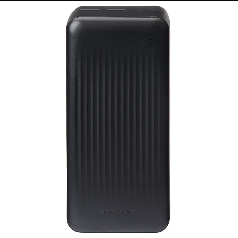Borofone BJ80C Power Bank 50000mAh me karikim të shpejtë 22.5W, Power Delivery PD 20W, Quick Charge 3.0, 2 porta USB-A, USB-C, hyrje Micro-USB, tregues LED dhe kapacitet të madh për karikimin e deri në 3 pajisjeve njëkohësisht. Power bank ideal për iPhone, Samsung, Xiaomi, Huawei dhe pajisje të tjera në Shqipëri.