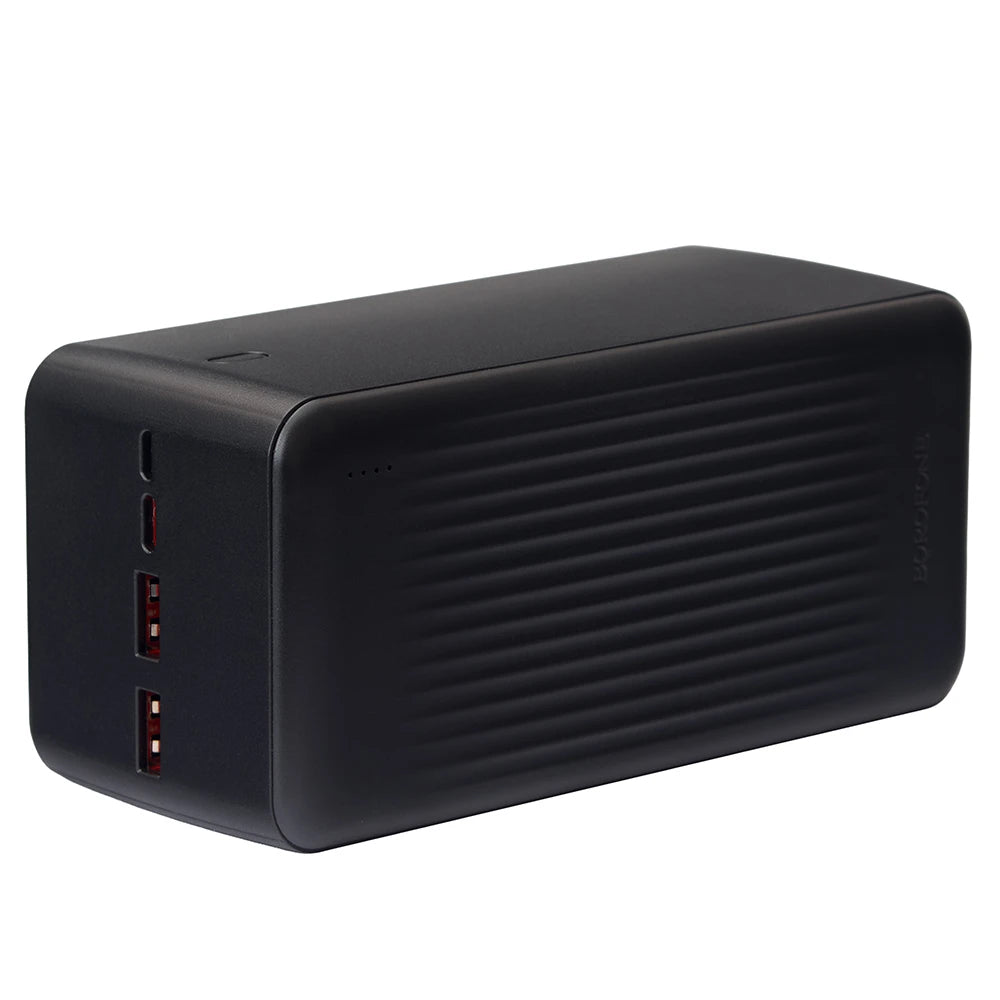 Borofone BJ80C Power Bank 50000mAh me karikim të shpejtë 22.5W, Power Delivery PD 20W, Quick Charge 3.0, 2 porta USB-A, USB-C, hyrje Micro-USB, tregues LED dhe kapacitet të madh për karikimin e deri në 3 pajisjeve njëkohësisht. Power bank ideal për iPhone, Samsung, Xiaomi, Huawei dhe pajisje të tjera në Shqipëri.