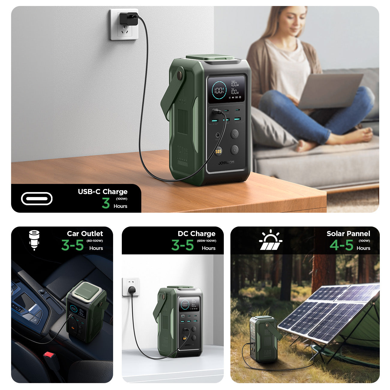 Borofone BJ85 Myriad Power Bank 100000mAh me karikim të shpejtë 22.5W, 2 porta USB-A, USB-C, bateri Li-Polymer, ekran LED, dritë kampingu LED, mbrojtje nga mbingarkesa dhe material ABS + PC. Power bank me kapacitet shumë të lartë për iPhone, Samsung, Xiaomi, Huawei, laptopë dhe pajisje të tjera në Shqipëri.
