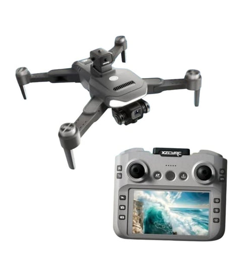 C29S dron GPS 4K me dy kamera HD, ekran 4.5 inç në telekomandë, distancë fluturimi deri në 1000 metra, lartësi deri në 120 metra, bateri 3200mAh, autonomi deri në 20 minuta, GPS, Optical Flow dhe transmetim WiFi në kohë reale. Dron profesional për foto dhe video ajrore në Shqipëri. 