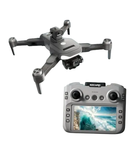 C29S dron GPS 4K me dy kamera HD, ekran 4.5 inç në telekomandë, distancë fluturimi deri në 1000 metra, lartësi deri në 120 metra, bateri 3200mAh, autonomi deri në 20 minuta, GPS, Optical Flow dhe transmetim WiFi në kohë reale. Dron profesional për foto dhe video ajrore në Shqipëri. 