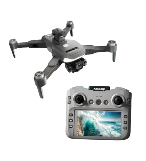 C29S dron GPS 4K me dy kamera HD, ekran 4.5 inç në telekomandë, distancë fluturimi deri në 1000 metra, lartësi deri në 120 metra, bateri 3200mAh, autonomi deri në 20 minuta, GPS, Optical Flow dhe transmetim WiFi në kohë reale. Dron profesional për foto dhe video ajrore në Shqipëri. 