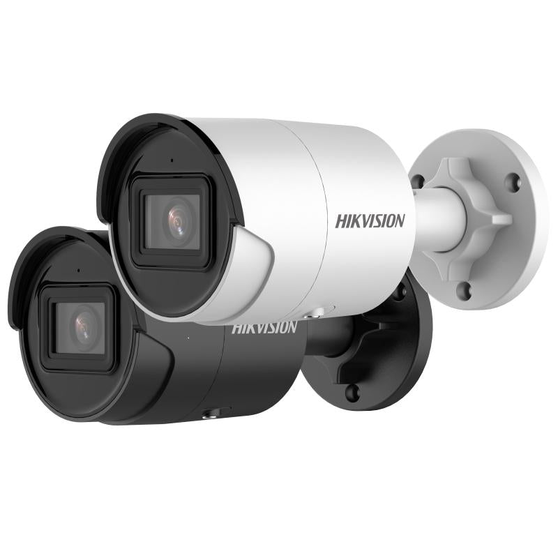 Hikvision DS-2CD2083G2-IU kamerë sigurie IP 8MP 4K AcuSense me PoE, mikrofon, IR deri 40m, WDR 120dB, zbulim personash dhe automjetesh, MicroSD 512GB dhe IP67. 
