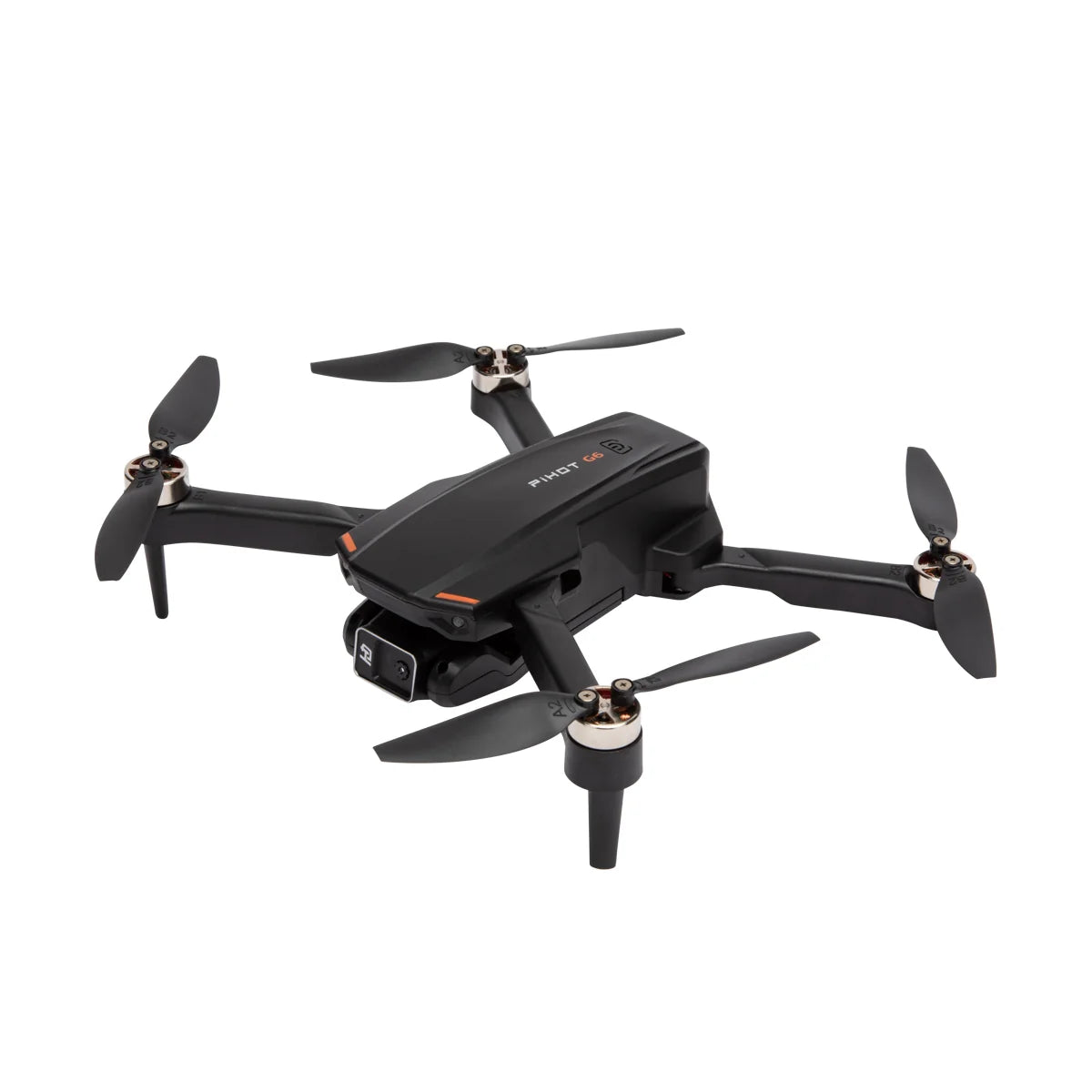 Dron PiHOT G6 me dy kamera, bateri 1800mAh, fluturim deri në 20 minuta, distancë kontrolli deri në 120m, pozicionim vizual, ndjekje inteligjente dhe transmetim video në kohë reale.