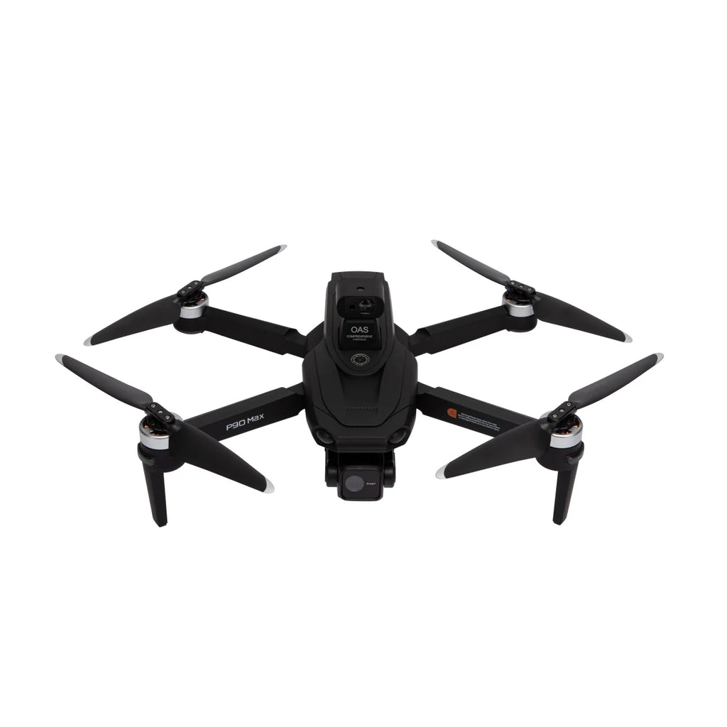 Dron PiHOT P90 Max me dy kamera 4K Ultra HD, Gimbal 3-Axis, GPS, distancë deri në 6 km, fluturim deri në 45 minuta, Auto Return, Follow Me dhe sistem OAS 360° opsional.