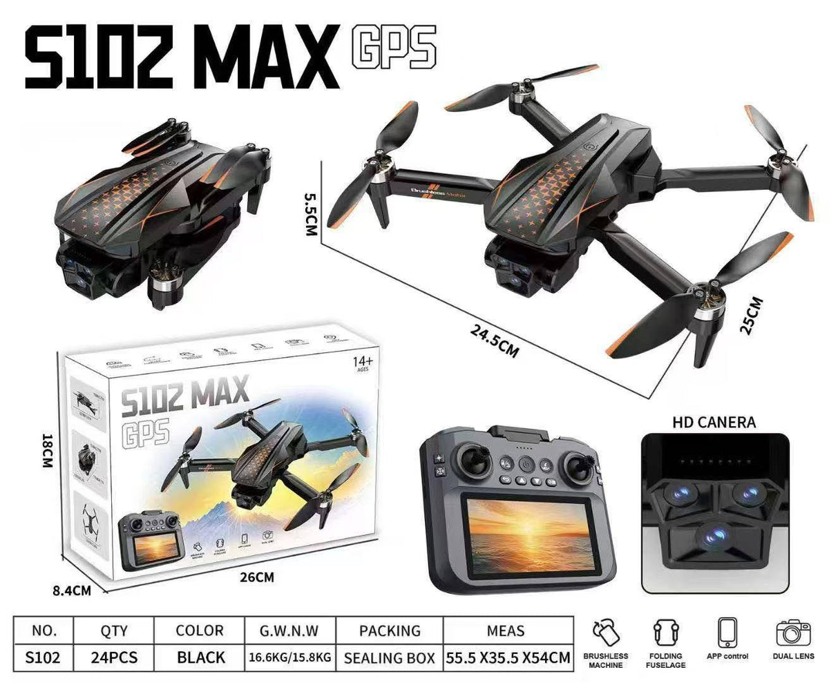 Dron S102 MAX GPS me kamer 4K për foto dhe video nga ajri
