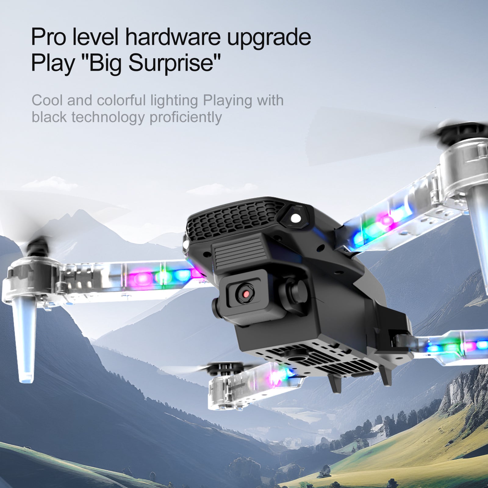 E99D MAX drone i palosshëm me dy kamera, WiFi FPV, telekomandë me ekran, giroskop 6-aksësh, bateri 1800mAh, fluturim deri në 10 minuta dhe transmetim deri në 5 km sipas prodhuesit. Dron ideal për foto dhe video ajrore, fillestarë dhe përdorim rekreativ në Shqipëri.