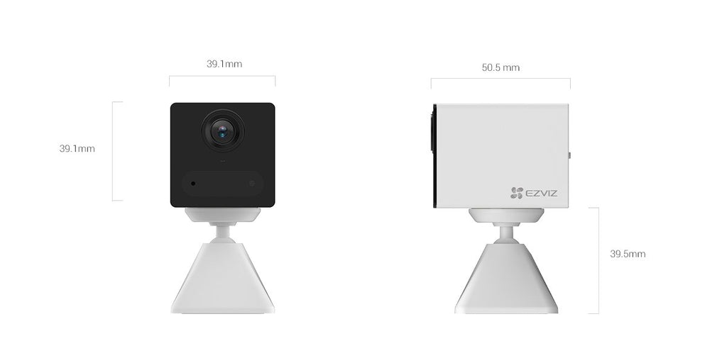 EZVIZ CB2 kamerë sigurie 2MP Full HD WiFi me bateri 2000mAh, shikim natën 5m, audio dy drejtimshe, zbulim inteligjent të personave dhe MicroSD deri në 512GB.
