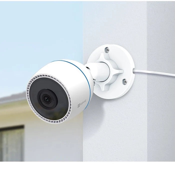 EZVIZ H3c kamerë sigurie e jashtme Bullet 2MP Full HD WiFi me lente 4mm, shikim natën IR 30m, zbulim inteligjent të personave, MicroSD deri në 512GB dhe mbrojtje IP67.