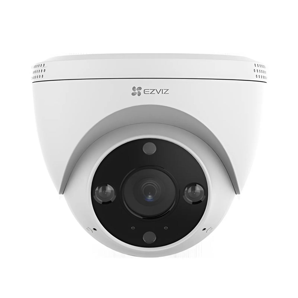 EZVIZ H4 kamerë sigurie Dome 3MP WiFi me shikim natën IR 30m, audio dy drejtime, zbulim inteligjent të personave dhe automjeteve, MicroSD deri në 512GB dhe mbrojtje IP67.