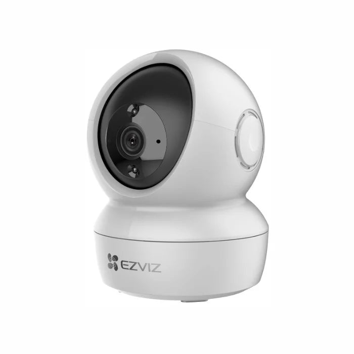 EZVIZ H6c G1 kamerë sigurie e brendshme 4K 8MP me WiFi Dual Band, rrotullim Pan & Tilt, zbulim AI të personave dhe kafshëve, shikim natën IR 10m dhe MicroSD deri në 512GB.
