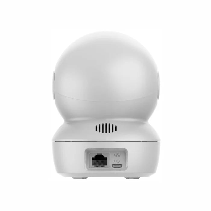 EZVIZ H6c G1 kamerë sigurie e brendshme 4K 8MP me WiFi Dual Band, rrotullim Pan & Tilt, zbulim AI të personave dhe kafshëve, shikim natën IR 10m dhe MicroSD deri në 512GB.