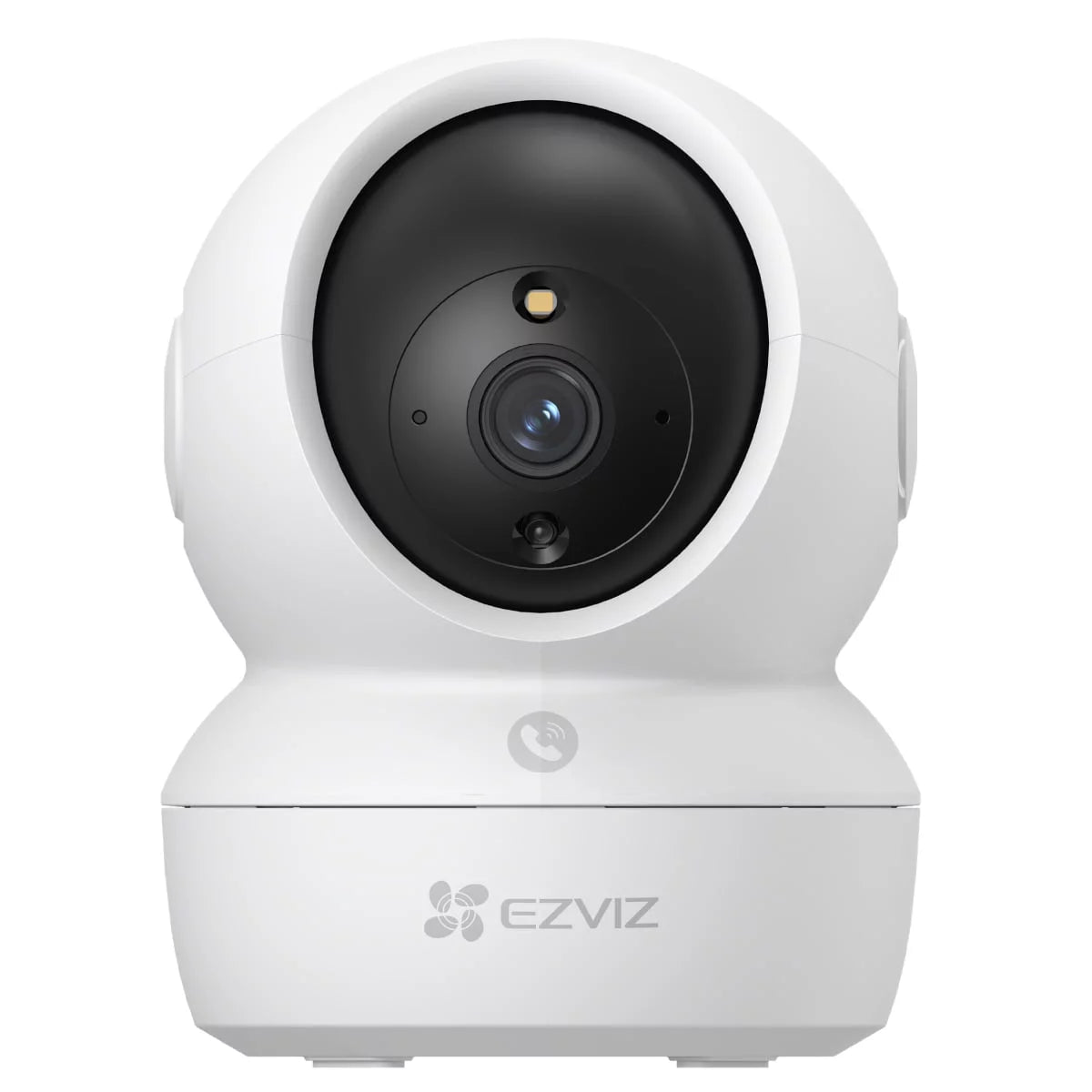 EZVIZ H6c kamerë sigurie e brendshme 2MP Full HD WiFi me rrotullim Pan & Tilt, lente 4mm, shikim natën IR 10m, lidhje RJ45 dhe MicroSD deri në 256GB.