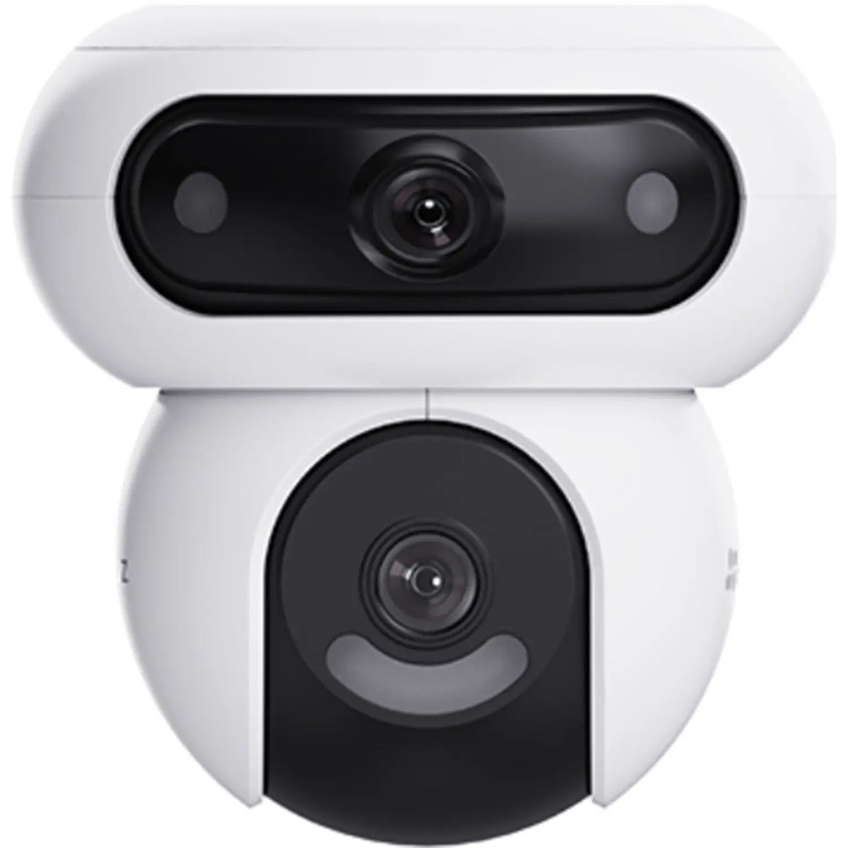 EZVIZ H90 Dual 2K+ kamerë sigurie e jashtme 8MP me dy lente 4MP, WiFi, rrotullim të dyfishtë, Auto Tracking, shikim natën IR 30m, zbulim AI, audio dy drejtime dhe MicroSD 512GB.