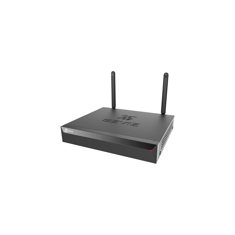EZVIZ X5S NVR WiFi 4 kanale për kamera IP deri në 3K, dy antena, HDMI, VGA, H.265, ONVIF dhe HDD deri në 8TB.