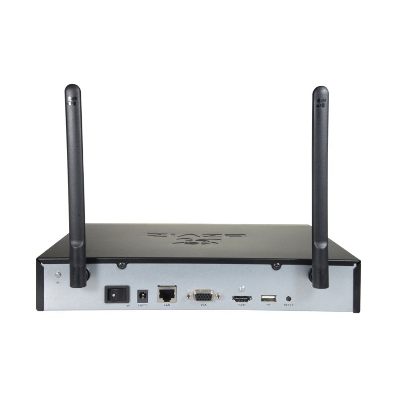 EZVIZ X5S NVR WiFi 4 kanale për kamera IP deri në 3K, dy antena, HDMI, VGA, H.265, ONVIF dhe HDD deri në 8TB.