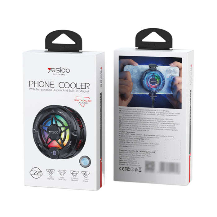 Freskuese telefoni Yesido C226 magnetike për ftohjen e telefonit gjatë gaming dhe përdorimit intensiv