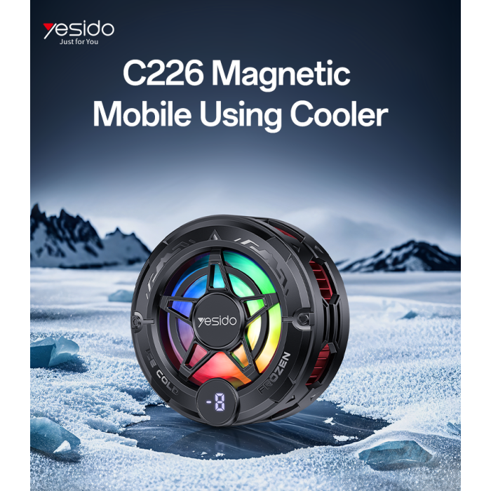 Freskuese telefoni Yesido C226 magnetike për ftohjen e telefonit gjatë gaming dhe përdorimit intensiv