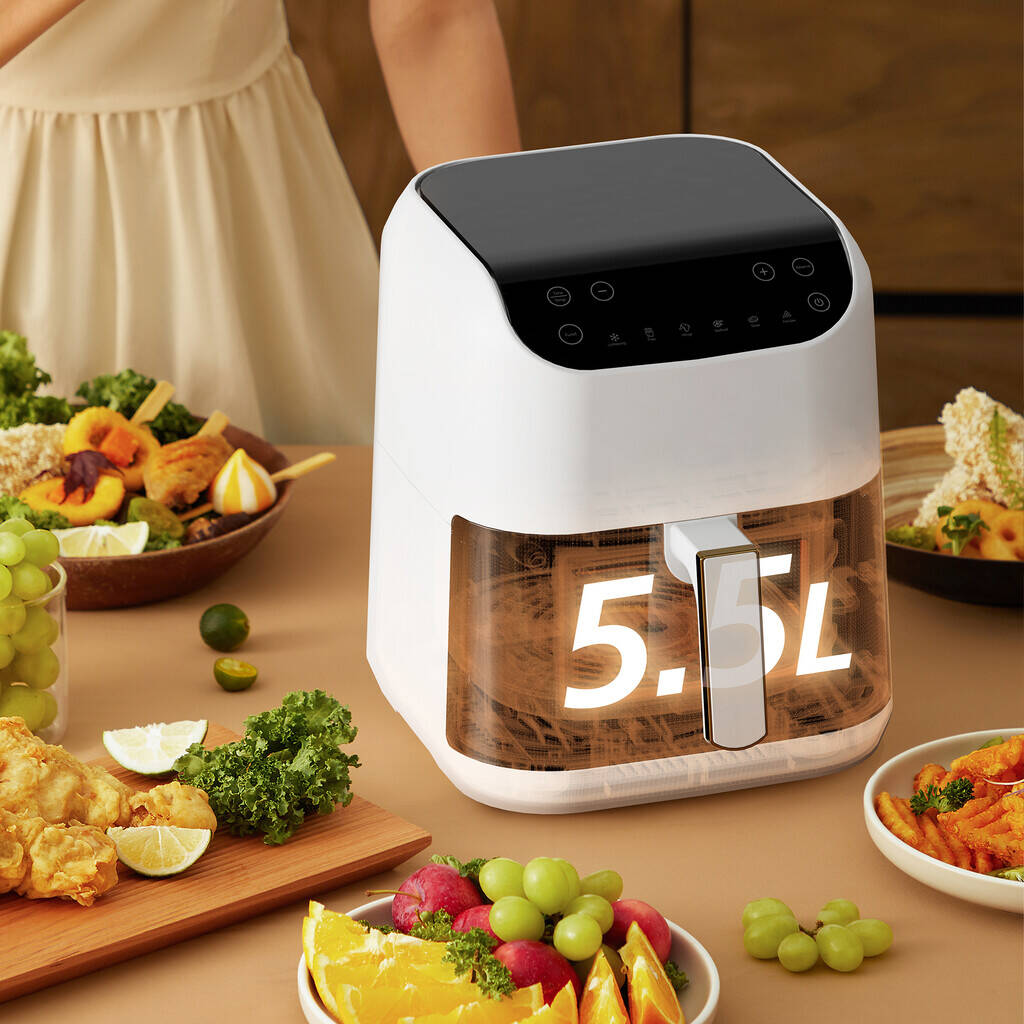 Fritezë me ajër Deerma KZ130W Air Fryer 5.5L për gatim të shpejtë me pak ose pa vaj