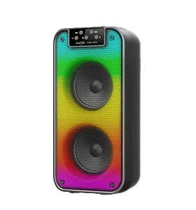 Greatnice GTS-1873 altoparlant Bluetooth portativ me Bluetooth 5.3, fuqi 10W (2×5W), radio FM, bateri 1200mAh, distancë lidhjeje mbi 10 metra dhe përgjigje frekuence 100Hz–20kHz. Boks ideal për shtëpi, udhëtime dhe aktivitete në natyrë.