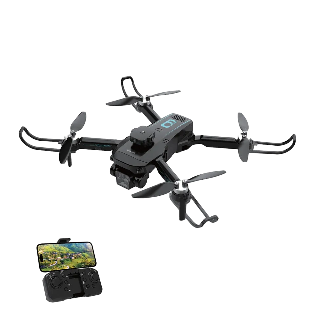 Green Lion G780RC dron me kamerë 4K, rezolucion fotografie 4090×2160, video 2560×1440, shmangie pengesash, Optical Flow, kontroll me gjeste, bateri 2000mAh, fluturim 10–12 minuta dhe distancë kontrolli deri në 150 metra.