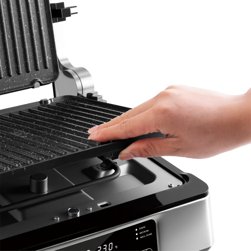 Grill elektrik Lexical LSM-2575 2000W për pjekjen e mishit, perimeve dhe sanduiçeve në shtëpi