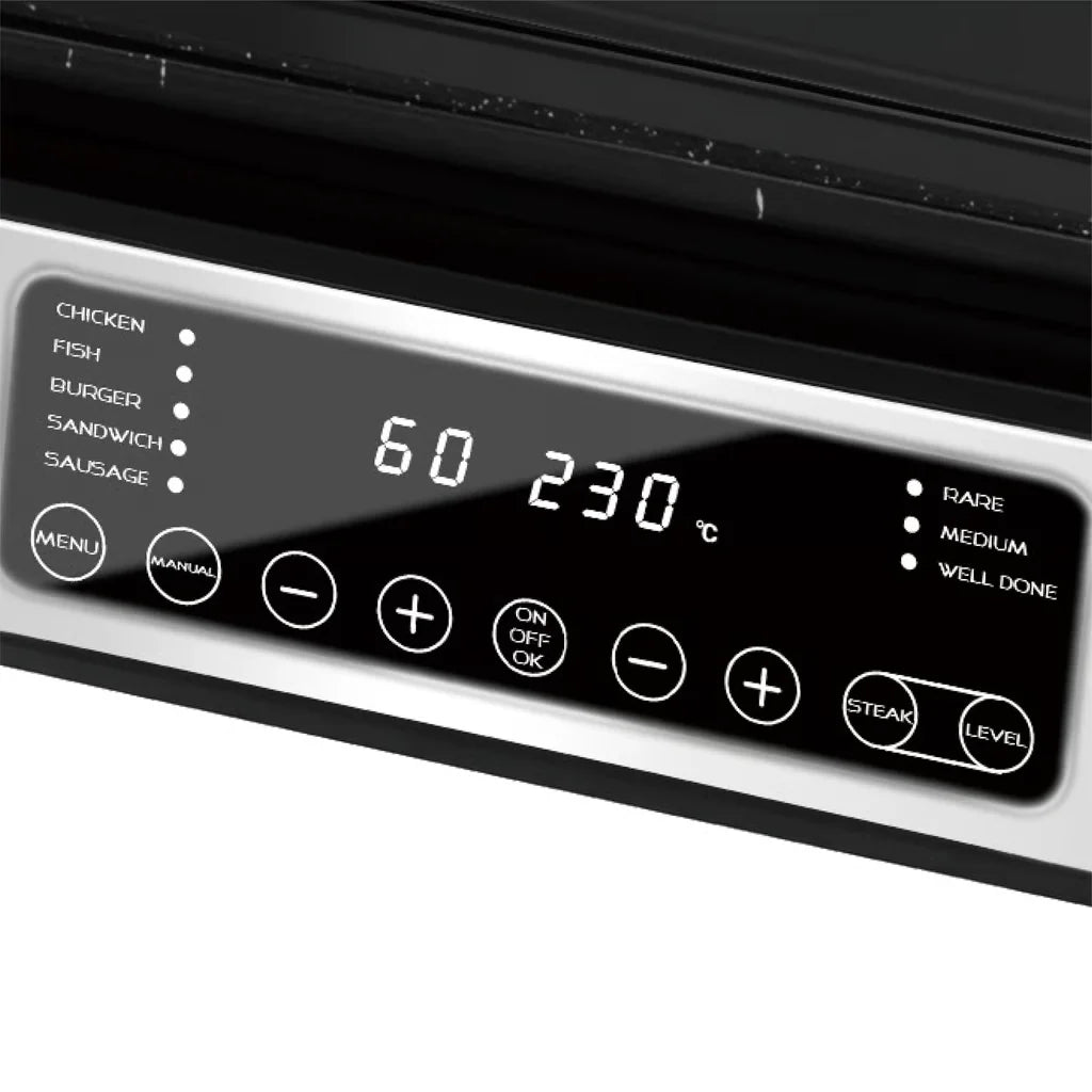 Grill elektrik Lexical LSM-2575 2000W për pjekjen e mishit, perimeve dhe sanduiçeve në shtëpi