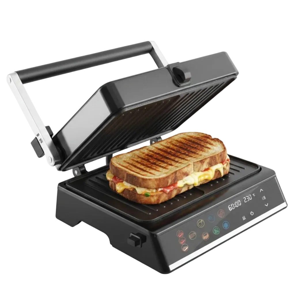Grill elektrik Lexical LSM-2585 2000W Extra Large për pjekjen e mishit, perimeve dhe ushqimeve në shtëpi
