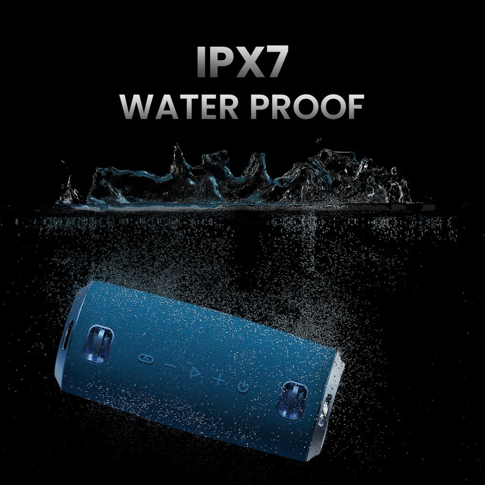 HiFuture Gravity altoparlant Bluetooth 45W me Bluetooth 5.3, mbrojtje IPX7 ndaj ujit, bateri 4000mAh, deri në 8 orë muzikë, karikim USB Type-C dhe lidhje deri në 10 metra. Altoparlant portativ ideal për plazh, udhëtime, kamping dhe festa në Shqipëri.