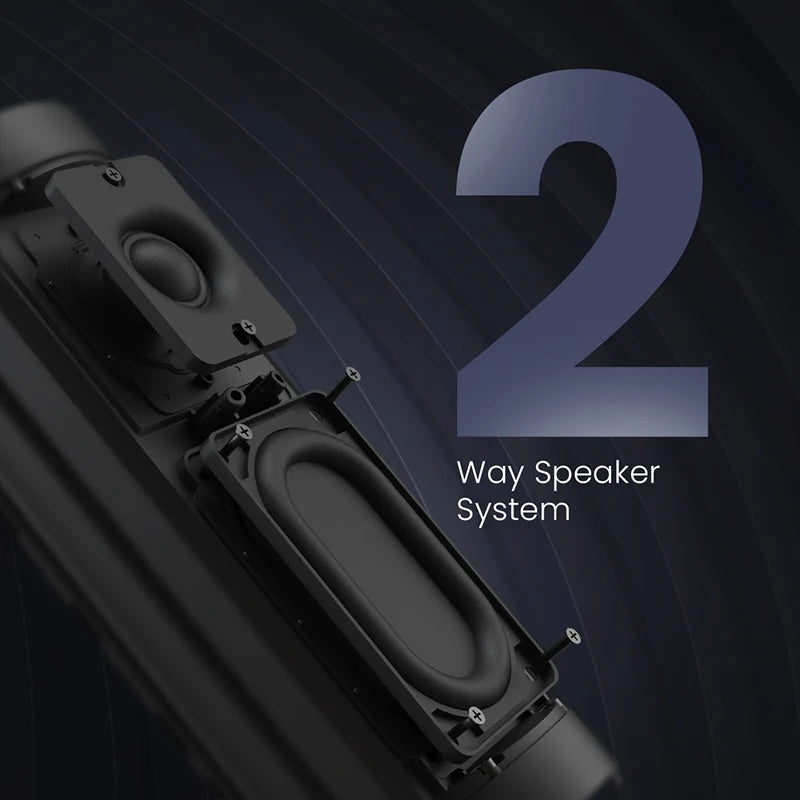 HiFuture Ripple altoparlant Bluetooth 30W me sistem audio 2-Way (20W Woofer + 10W Tweeter), rezistencë ndaj ujit IPX7, bateri deri në 12 orë, USB Type-C Fast Charge 10W, Pair to Play dhe Bass Enhanced EQ. Altoparlant portativ ideal për plazh, udhëtime, festa dhe përdorim të përditshëm.